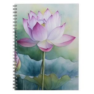 Caderno Espiral The lotus flower