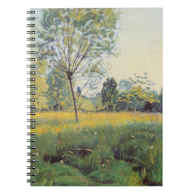 Caderno Espiral The Ouro Meadow (por Ferdinand Hodler) (Frente)