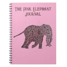 Caderno Espiral The Pink Elephant Journal/Notebook