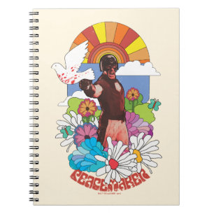 Caderno Espiral The Suicide Squad Peacemaker Flowers & Sunshine
