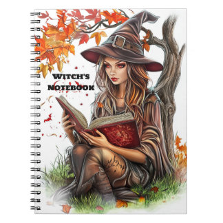 Caderno Espiral The witch's notebook.A great Halloween gift