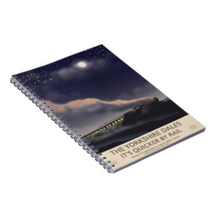 Caderno Espiral The Yorkshire Dales Railway poster