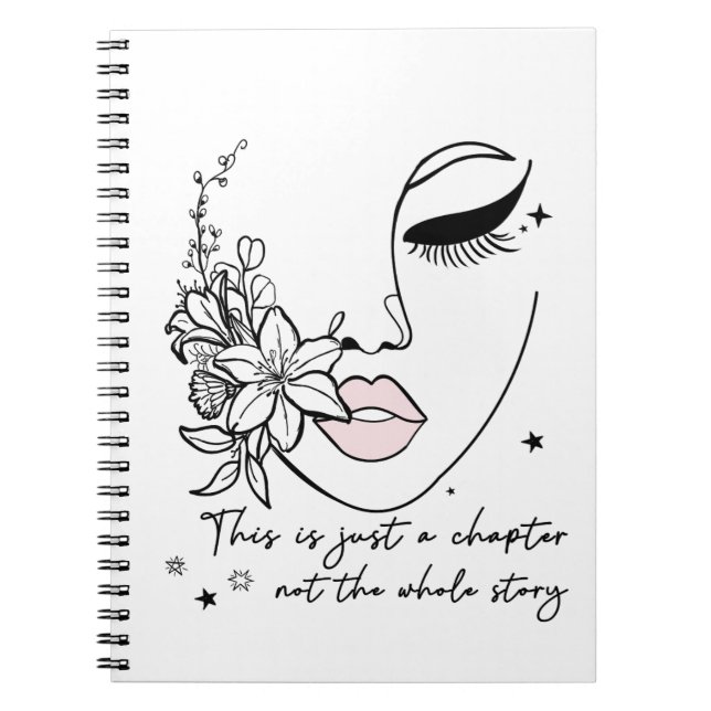 Caderno Espiral This is Just a Chapter Positive Quote  (Frente)