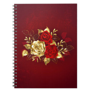 Caderno Espiral Three Jewelry Roses