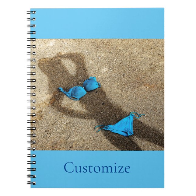 Caderno Espiral Thunder_Cove da Areia de Bikini Azul (Frente)