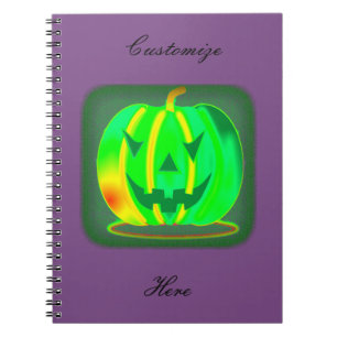 Caderno Espiral Thunder_Cove do Halloween do Jack Verde