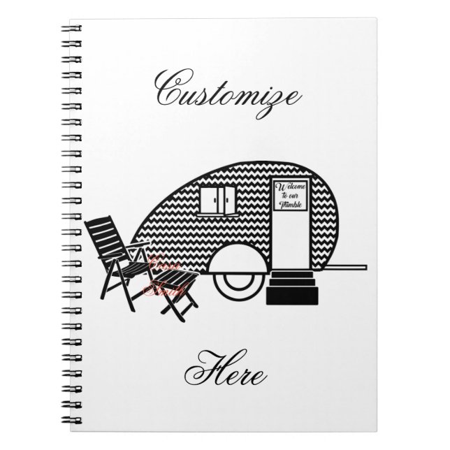 Caderno Espiral Thunder_Cove Teardrop Trailer Pequeno (Frente)
