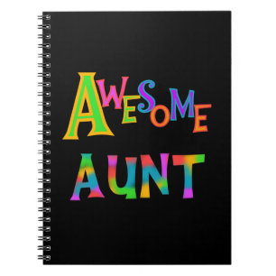 Caderno Espiral Tia impressionante T-shirt e presentes