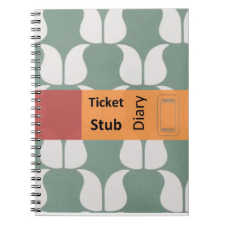 Caderno Espiral ticket stub diary