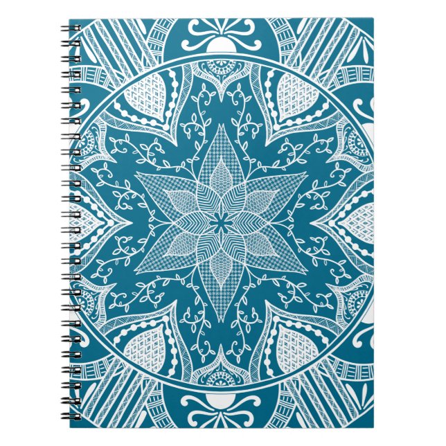 Caderno Espiral Tidepool Mandala (Frente)