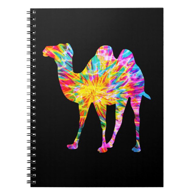 CADERNO ESPIRAL TIE DYE CAMEL (Frente)