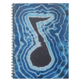 Caderno Espiral Tie Dye de Notas de Música