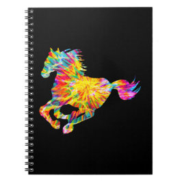 CADERNO ESPIRAL TIE DYE HORSE