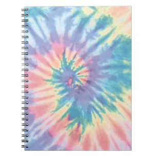 Caderno Espiral Tie Dye Pastel Summer Spiral Tie Dye Rainbow