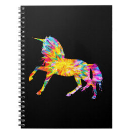 CADERNO ESPIRAL TIE DYE UNICORN