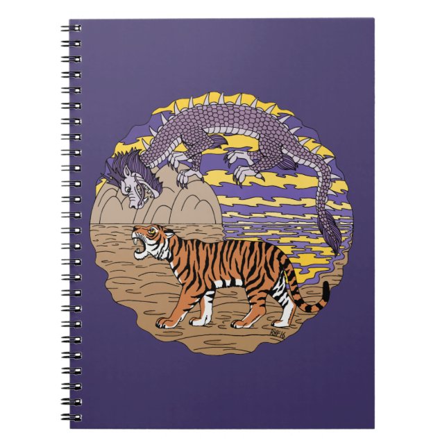 Caderno Espiral Tiger e Dragon (Frente)