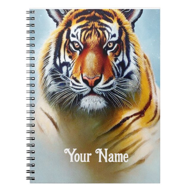 Caderno Espiral Tiger Face Painting (Imagem Tigre) - Strike Wildli (Frente)
