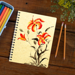 Caderno Espiral Tiger Lily - Vermelho