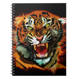 Caderno Espiral Tiger Roar