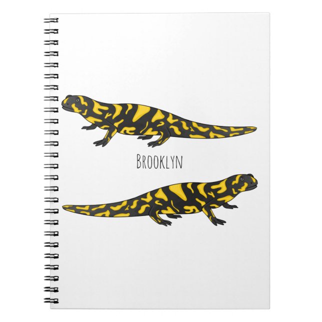 Caderno Espiral Tiger salamander cartoon (Frente)