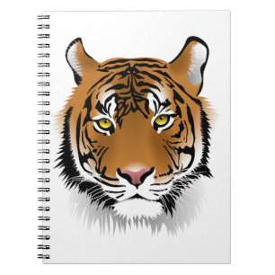 Caderno Espiral Tiger Sumatran Tiger Wildlife Man-Eater Wildcat