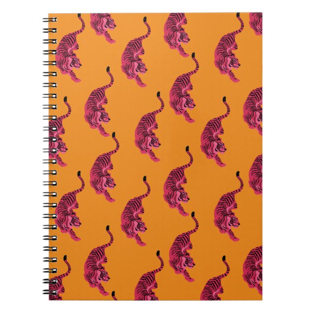 Caderno Espiral Tiger - Vibrant Pink (Frente)
