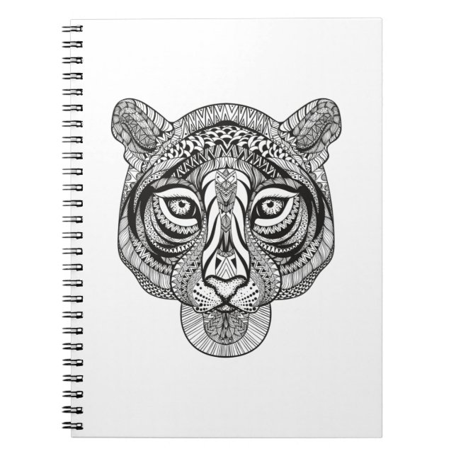 Caderno Espiral Tigre do estilo (Frente)