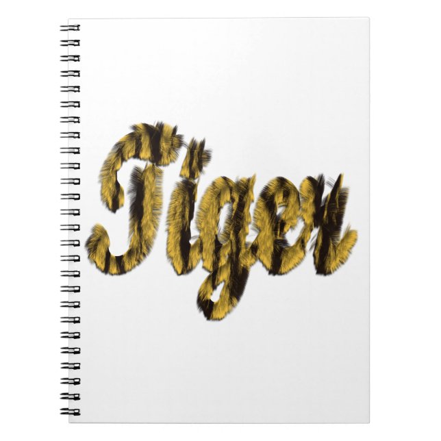 Caderno Espiral Tigre - Texto Furtado (Frente)