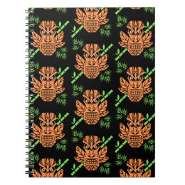 Caderno Espiral Tiki tropical