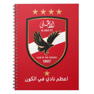 Caderno Espiral Time do Al Ahly SC Fãs do Alahly Futebol Egípcio