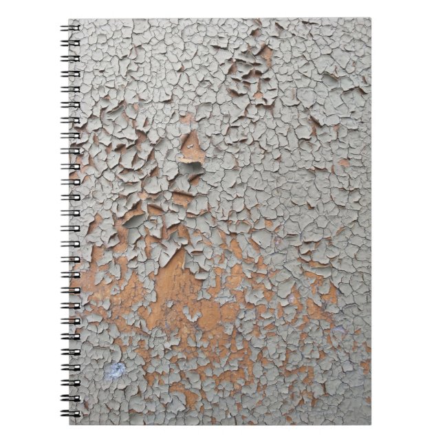 Caderno Espiral Tinta de cinza rachada (Frente)