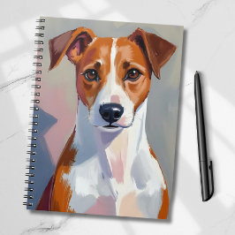 Caderno Espiral Tinta do Cão do Terrier Jack Russell Pet