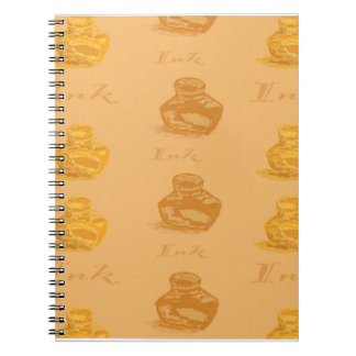 Caderno Espiral Tinteiros Sépia