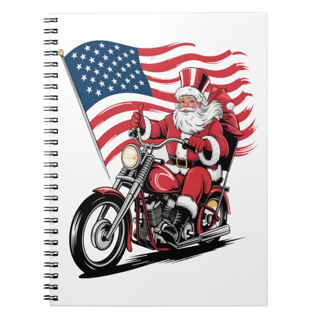 Caderno Espiral Tio Sam, moto (Frente)
