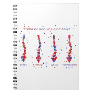 Caderno Espiral Tipo de escoliose da espinha