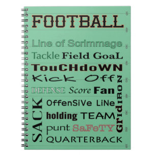 Caderno Espiral Tipografia do FUTEBOL