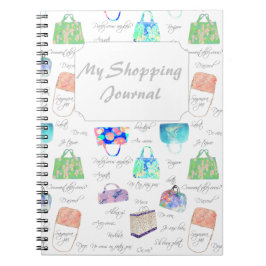 Caderno Espiral Tipografia floral Pastel das ilustrações da