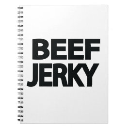 Caderno Espiral Tipografia Negrito de Carne Seca