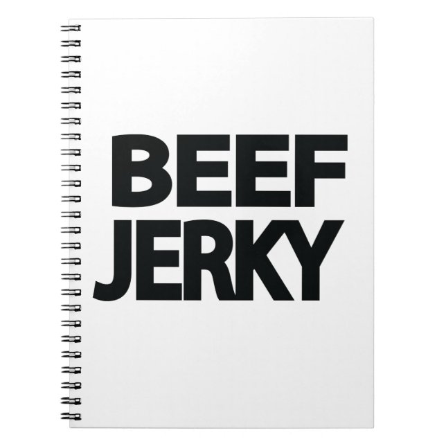 Caderno Espiral Tipografia Negrito de Carne Seca  (Frente)