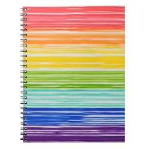 Caderno Espiral Tiras arco-íris desarrumadas
