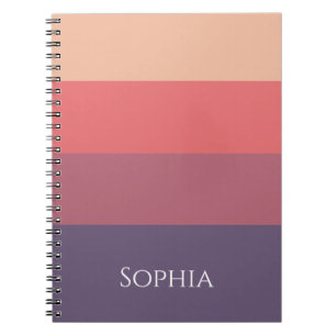Caderno Espiral Tiras de Coloração de Queda-