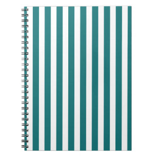Caderno Espiral Tiras de doce, de cor branca