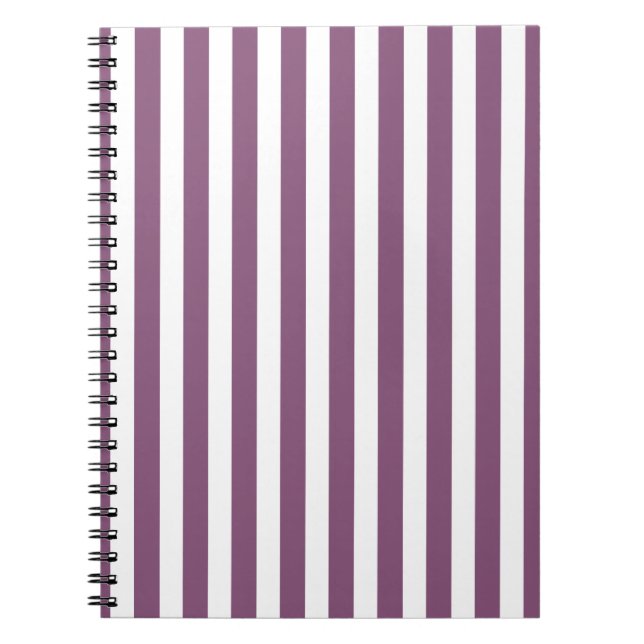 Caderno Espiral Tiras de doce, de cor branca (Frente)