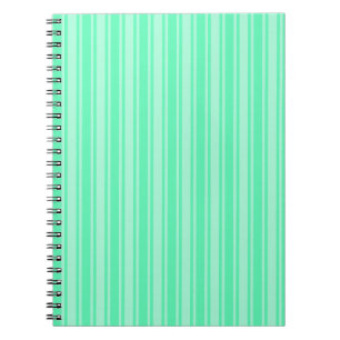 Caderno Espiral Tiras de doces verdes para casas
