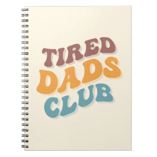 Caderno Espiral Tired Pais Club Funny