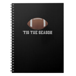 Caderno Espiral Tis The Season Football Season Engraçado