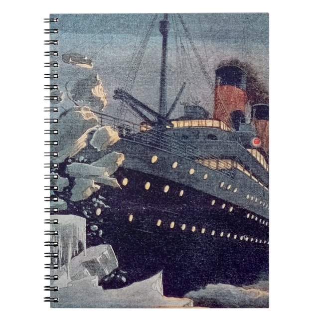 Caderno Espiral Titanic Hits Iceberg (Frente)