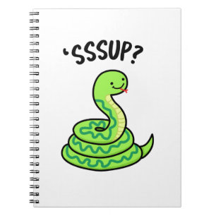 Caderno Espiral Tô Legal Pun com Cobra Sibilando Engraçado