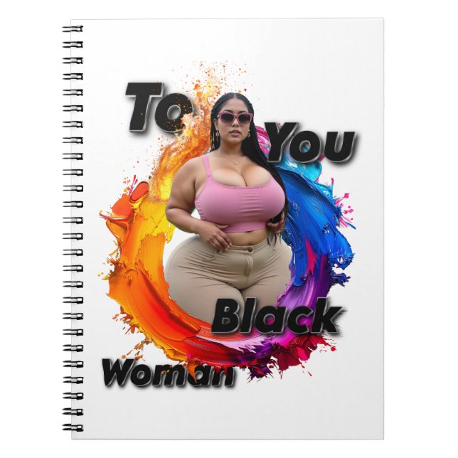 Caderno Espiral To You Black Woman (Frente)