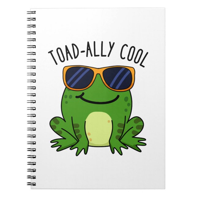 Caderno Espiral Toad Pun Engraçado Legal (Frente)